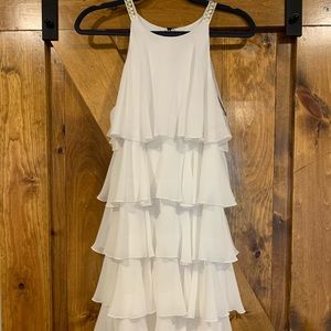 BCBG ruffle dress
